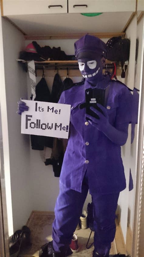 I have no other evidence to support this theory. . Purple guy cosplay